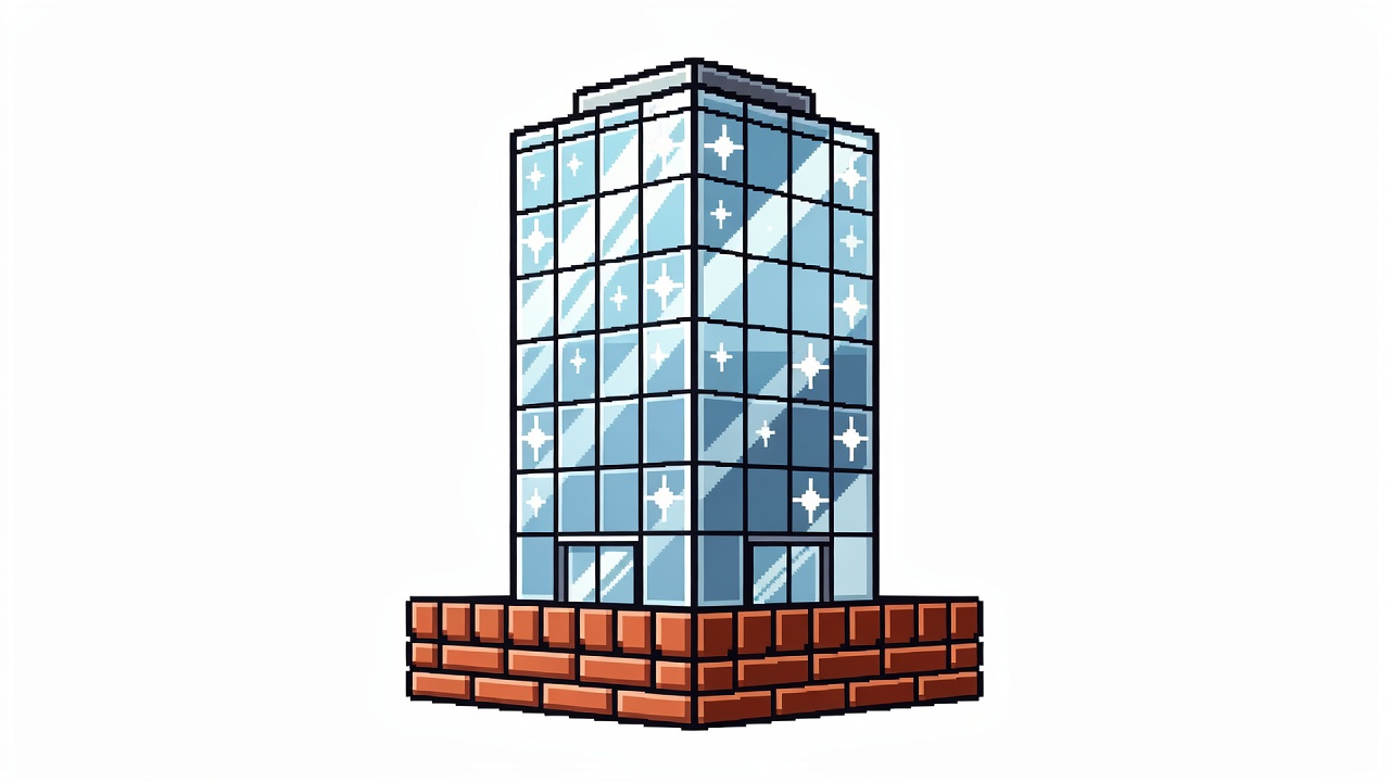 Pixel commercial glass tower