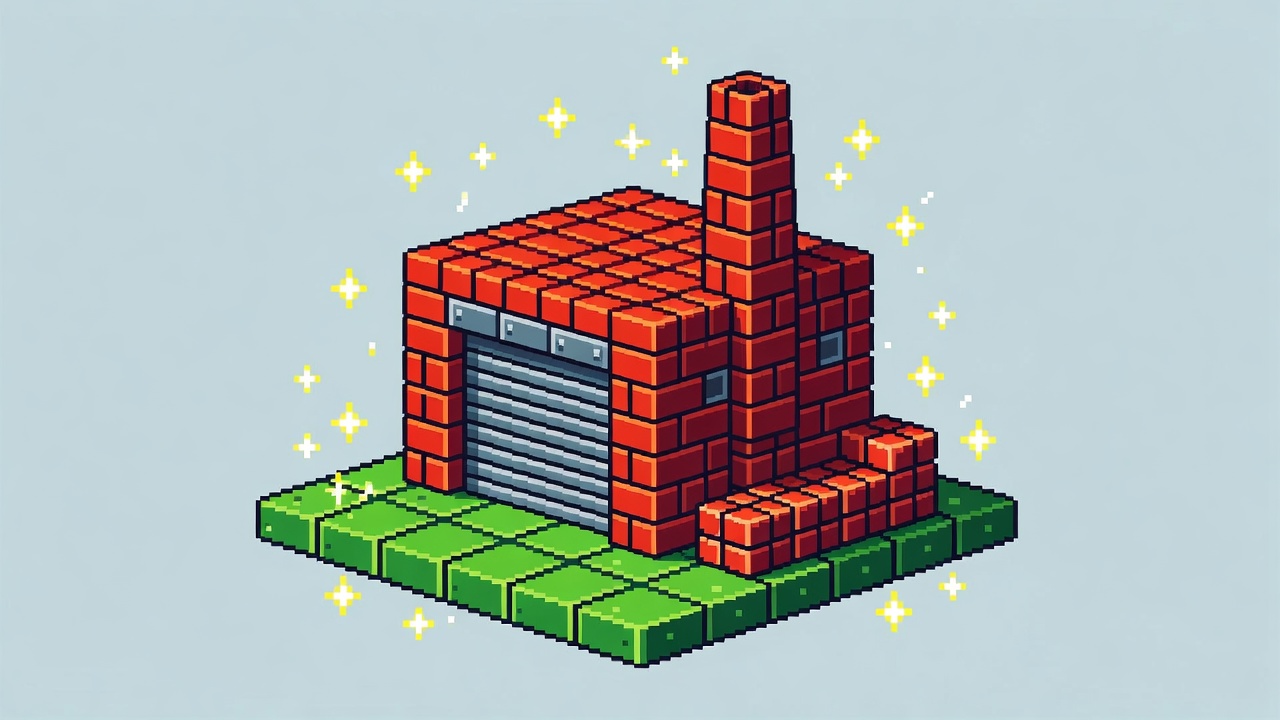 Pixel industrial warehouse
